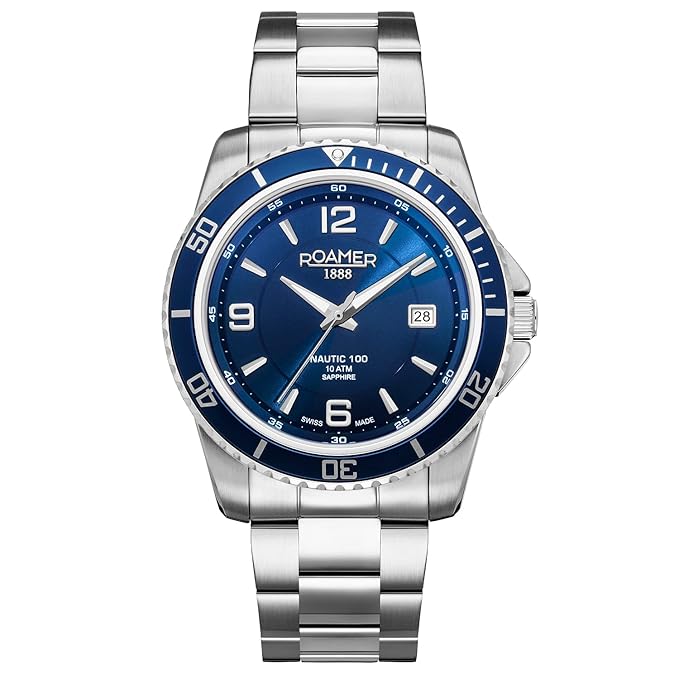 Roamer Analog Blue Dial Men's Watch-862844 41 45 20