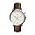 Fossil Analog Off-White Dial Brown Band Men's Stainless Steel Watch-FS5380