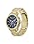 Armani Exchange Stainless Steel Analog Blue Dial Men's Watch-Ax7151Set, Band Color:Gold