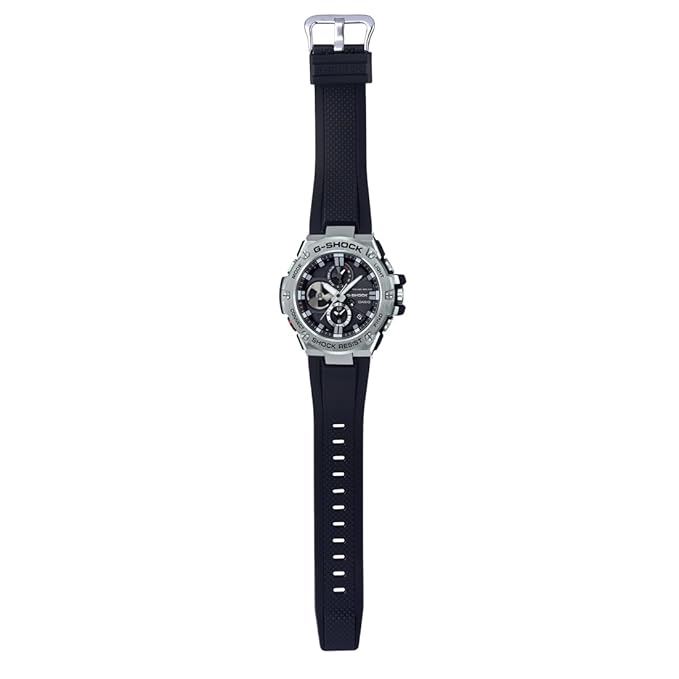 Casio G-Shock GST-B100-1ADR Metal Ip Black Analog Dial Black Resin Strap Men's Watch Tough Solar Bluetooth G789