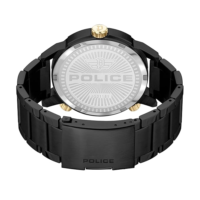 Police Analog Yellow Dial Men's Watch-PLPEWJG2118103