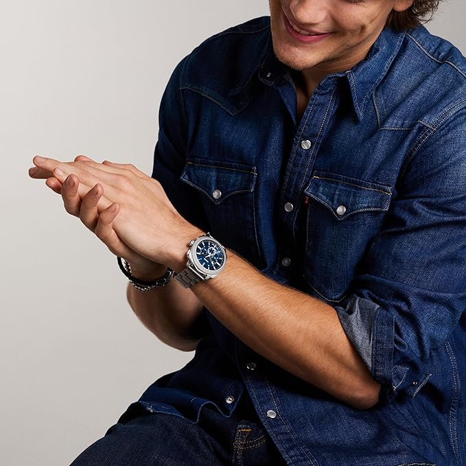 Fossil Analog Blue Dial Men's Watch-FS6096